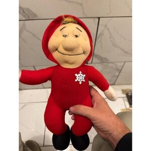 VTG Good Stuff Plush Toy Snowflake Red Hooded Pajamas Character Doll
